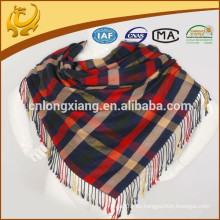 100% algodón Plaid estilo al por mayor precio de fábrica escocés Pashmina bufanda bufanda para las mujeres